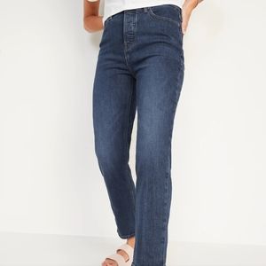 NWOT, Medium Wash Sky High Rise Denim